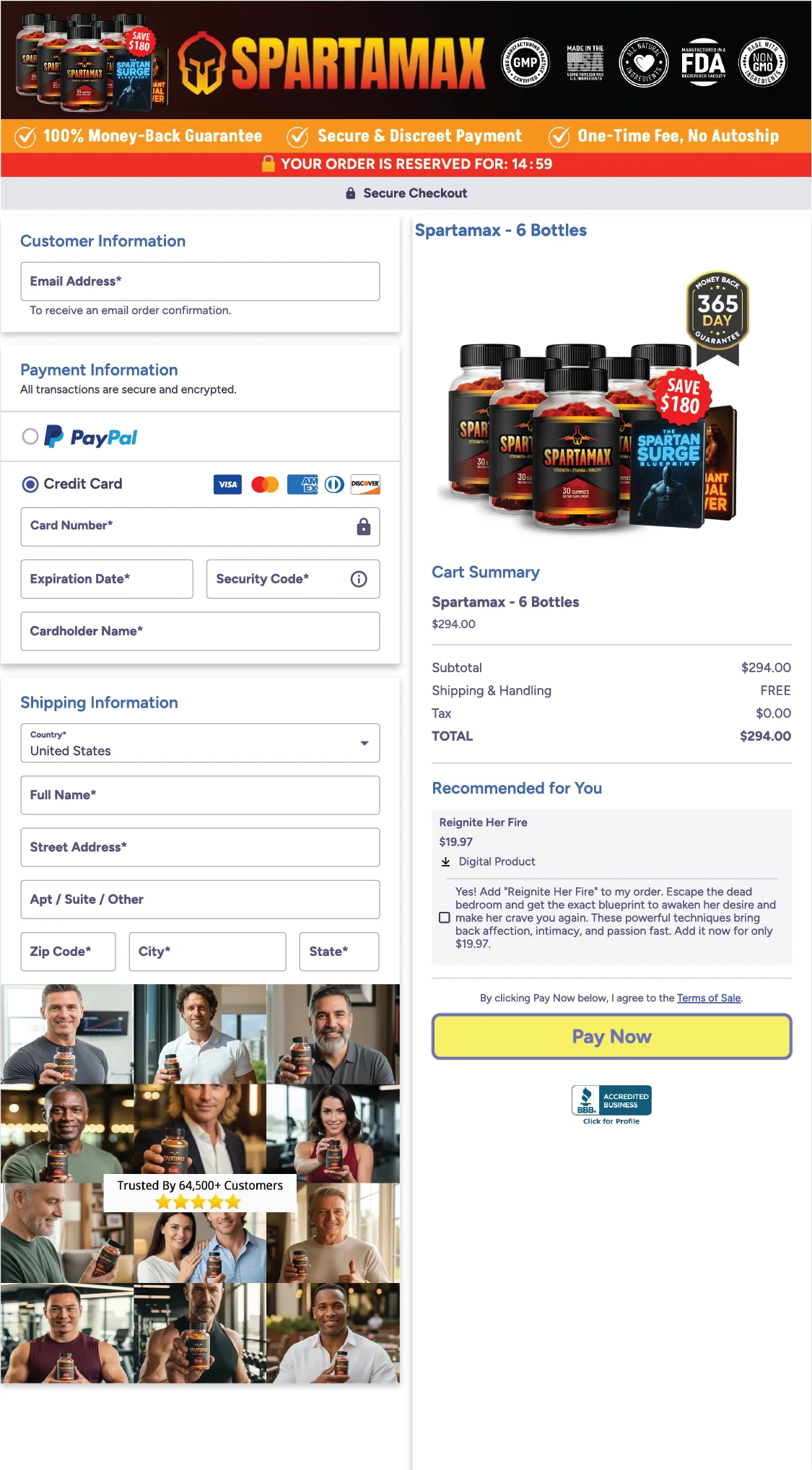 Spartamax -order-page